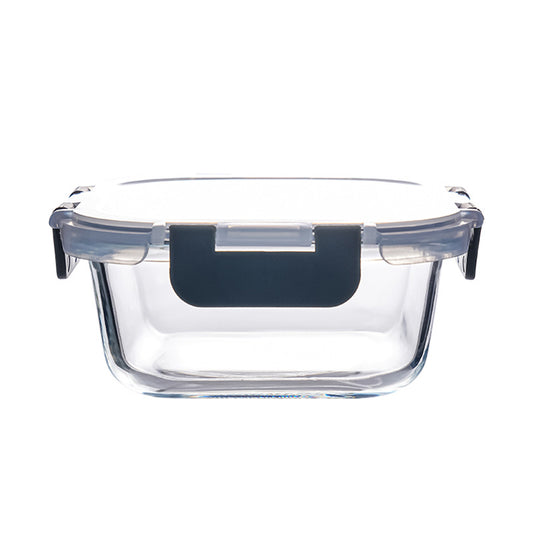 Square Glass Lunch Box Can Be Heated In The Microwave, General Office Lunch Box, High Boron Lunch Box
