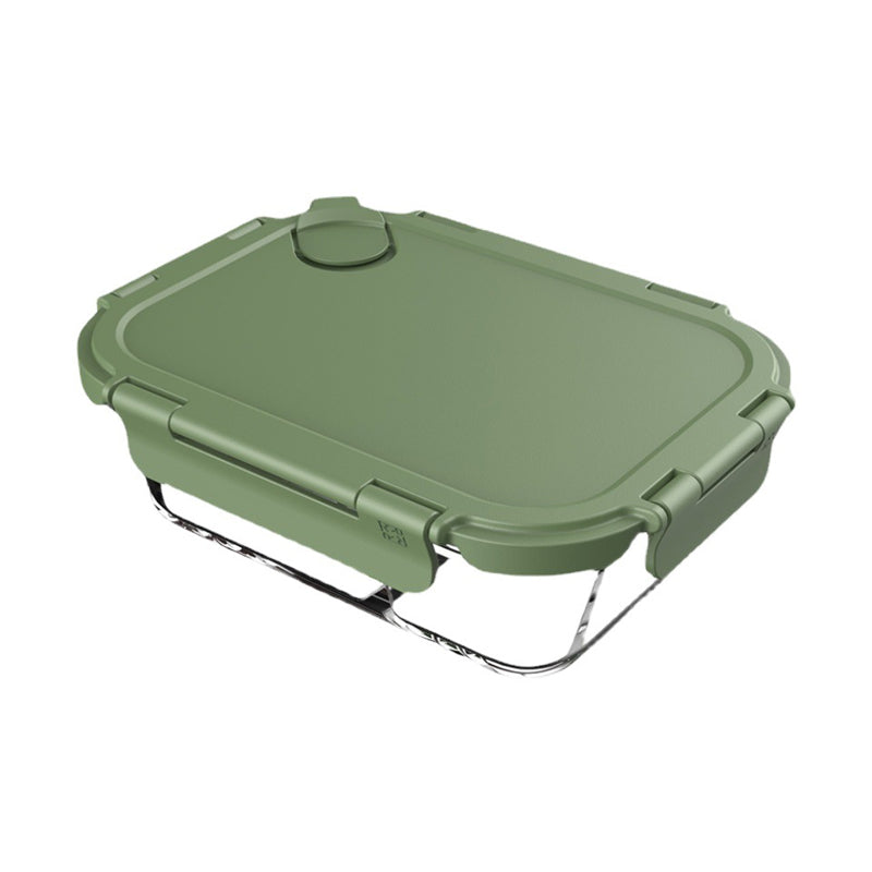 Eco-Friendly Glass Food Container With Lid Glass Lunch Box Microwavable Lunch Container