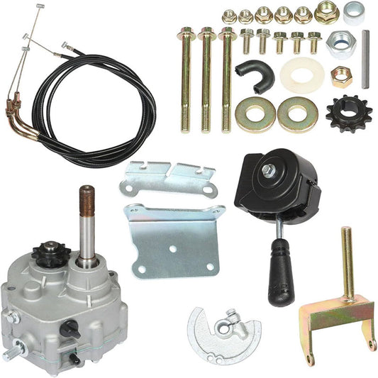 Go Kart Forward Reverse Gearbox Kit Replacement for 2HP-13HP Engine 4 Stroke 30 Series Torque Converter 35 Chain Go Karts  Accessories