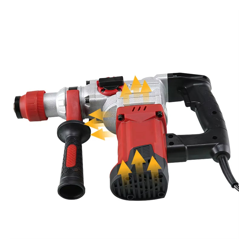 Concrete Special Tool Power Rotary Hammer Drill Electric Power Tools Efficient Heat Dissipation With Butter Gloves