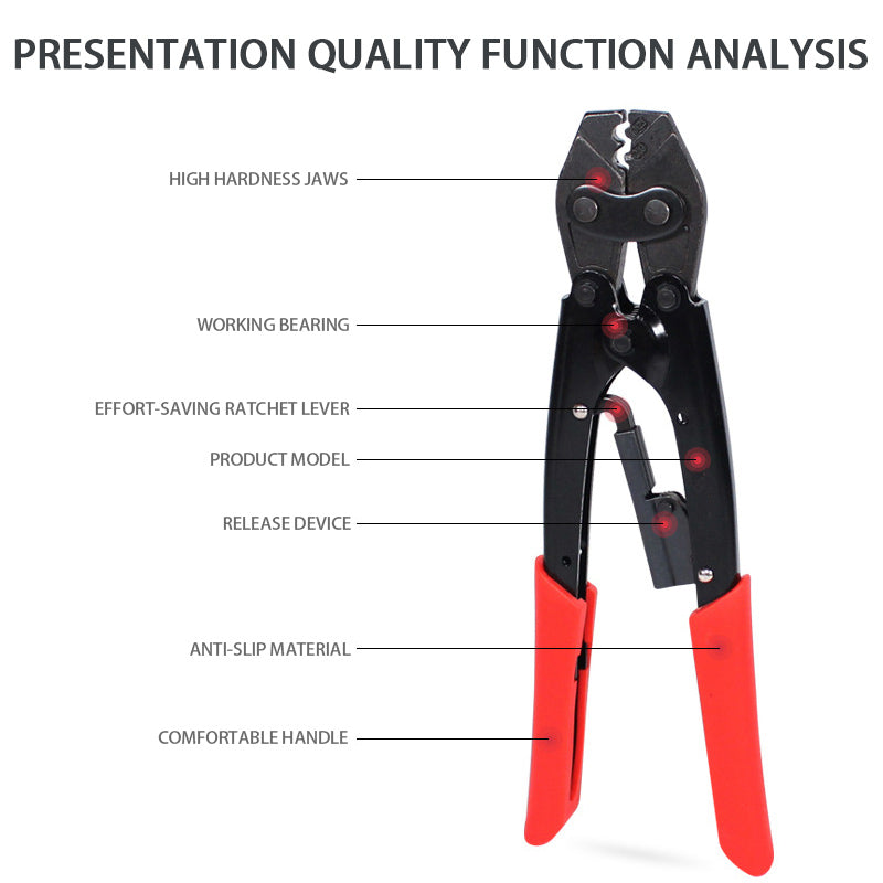 Ratchet Terminal Crimping Pliers, Labor-Saving Crimping Pliers