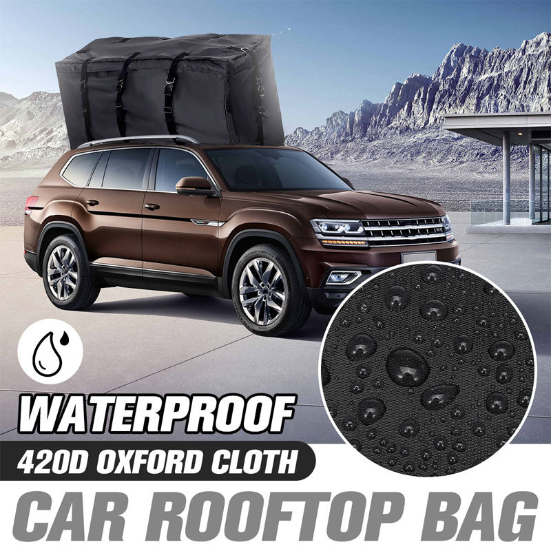 Waterproof Cargo Transport Bag With Velcro And Double Zipper 8 Buckle Straps Roof Bag