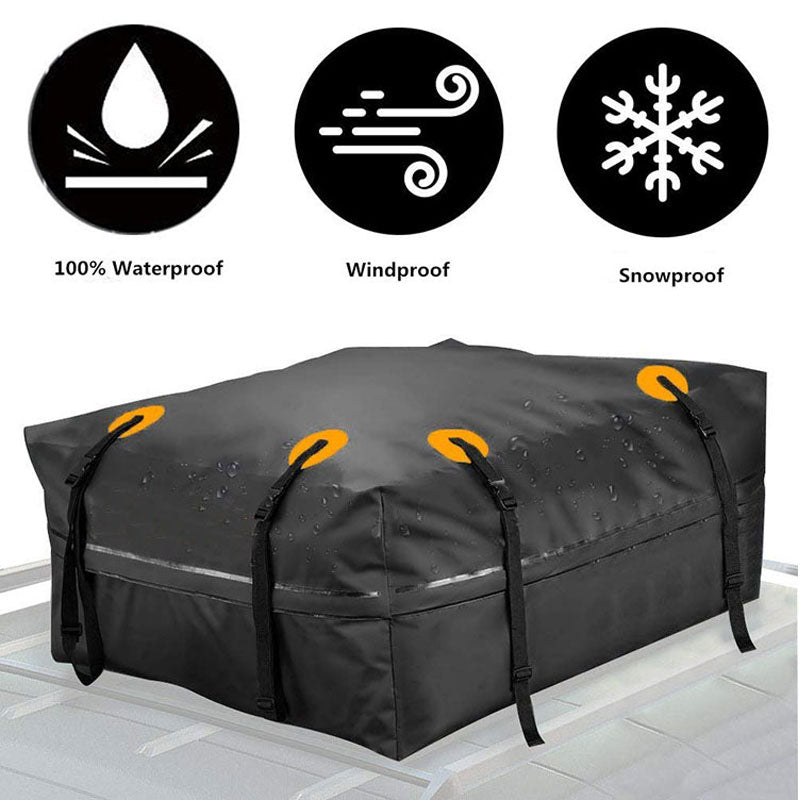 Waterproof Sun-Proof Car Roof Bag, Cargo Transport Bag, Black