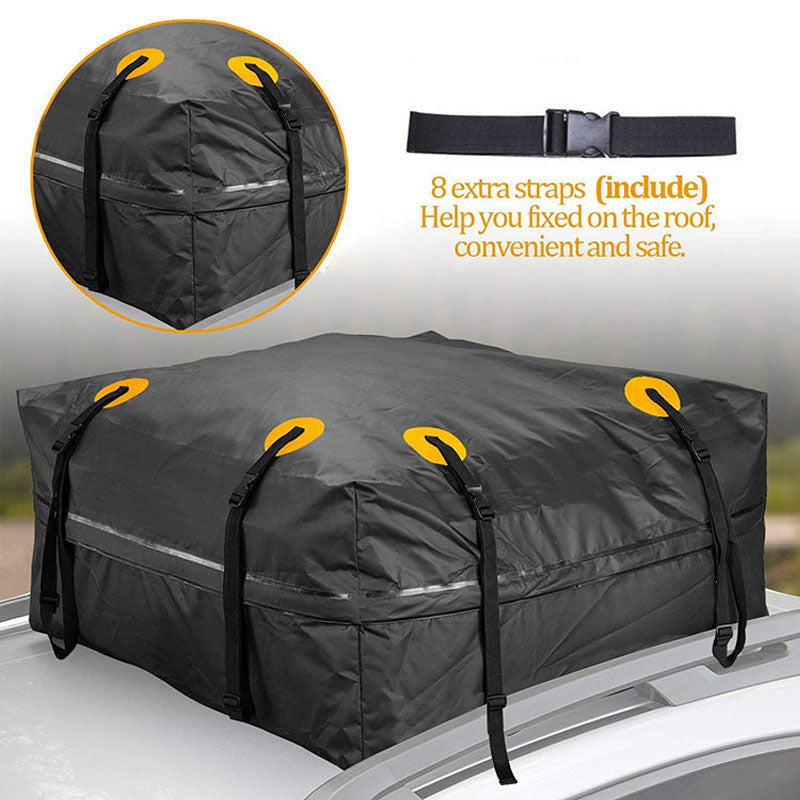 Waterproof Sun-Proof Car Roof Bag, Cargo Transport Bag, Black