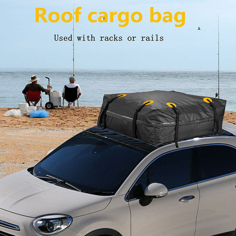 Waterproof Sun-Proof Car Roof Bag, Cargo Transport Bag, Black