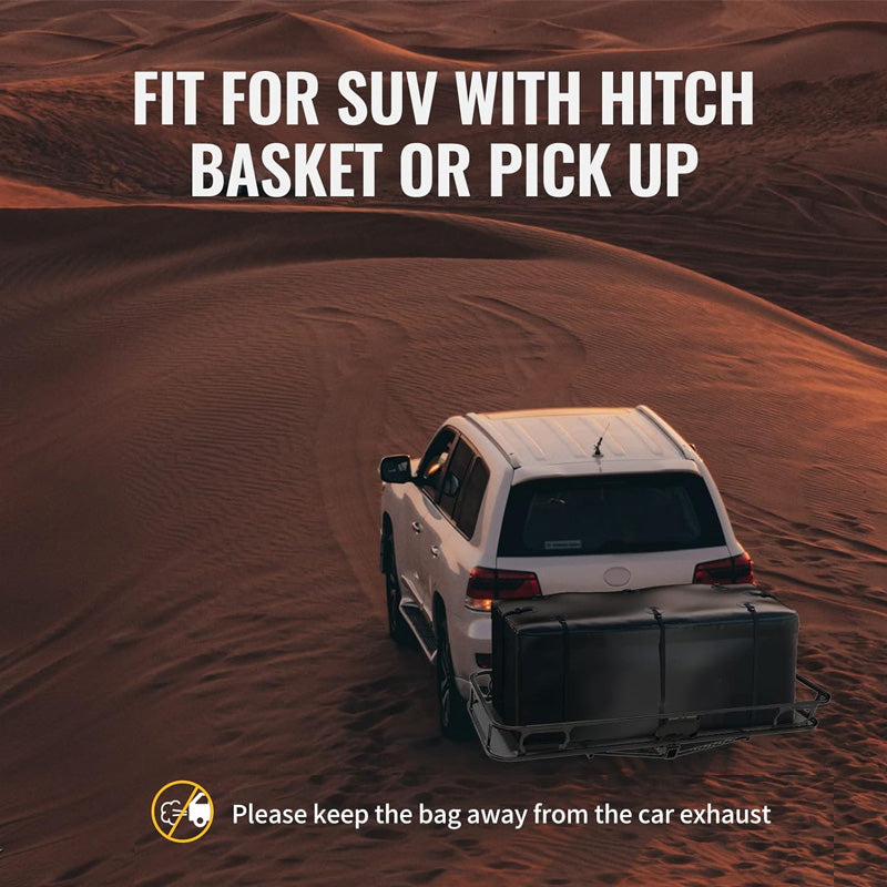 Hitch Device Cargo Bag Lock Waterproof Soft Shell, Including 8 Reinforcement Belts, Suitable For All SUV Belt Hitch Device Cargo Basket