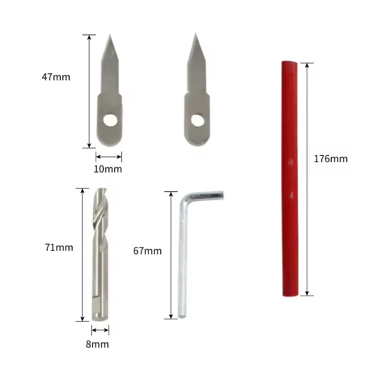 Adjustable Holesaw Ceiling Wall Adjustable Range 40-300mm Cutter Hole Saw Downlight Hole Saw Cutter Kit