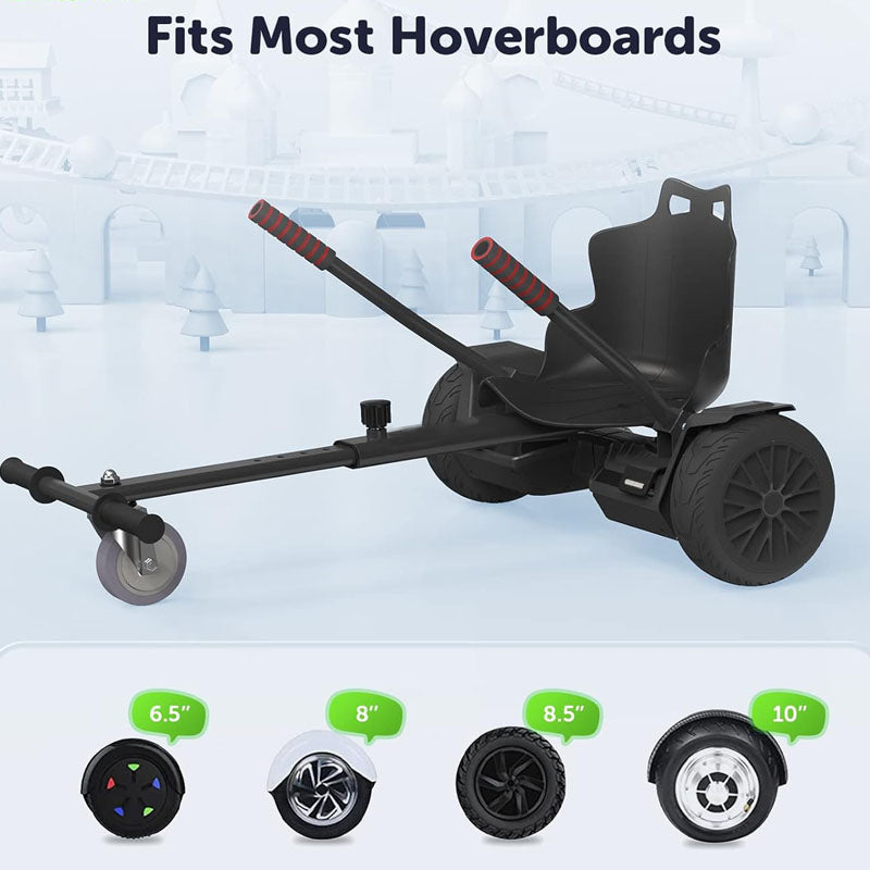 Hoverboard Seat Attachment for 6.5'' 8'' 8.5'' 10'' Two Wheel Self Balancing Scooter Accessories Hoverboard Kart for Kids or Adults