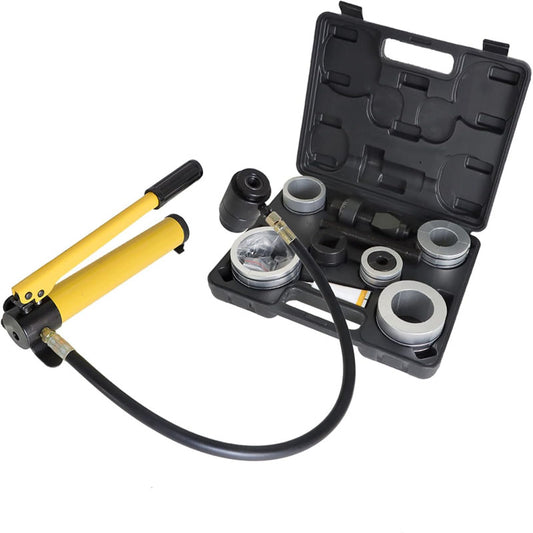 Hydraulic Tube Expande kit 1-5/8" to 4-1/4" Size 10 T Pedal Pump Included with 4 Foot High Pressure Hose Various Collets