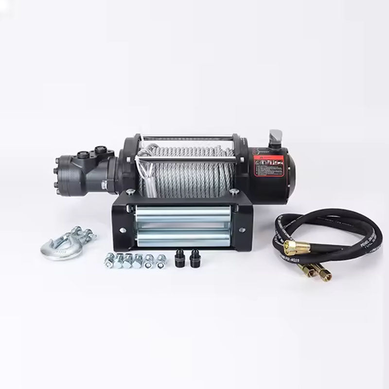 Hydraulic Winch  15,000lbs with 24m Strong Steel Cable Hydraulic Drive Winch Adapter Kit