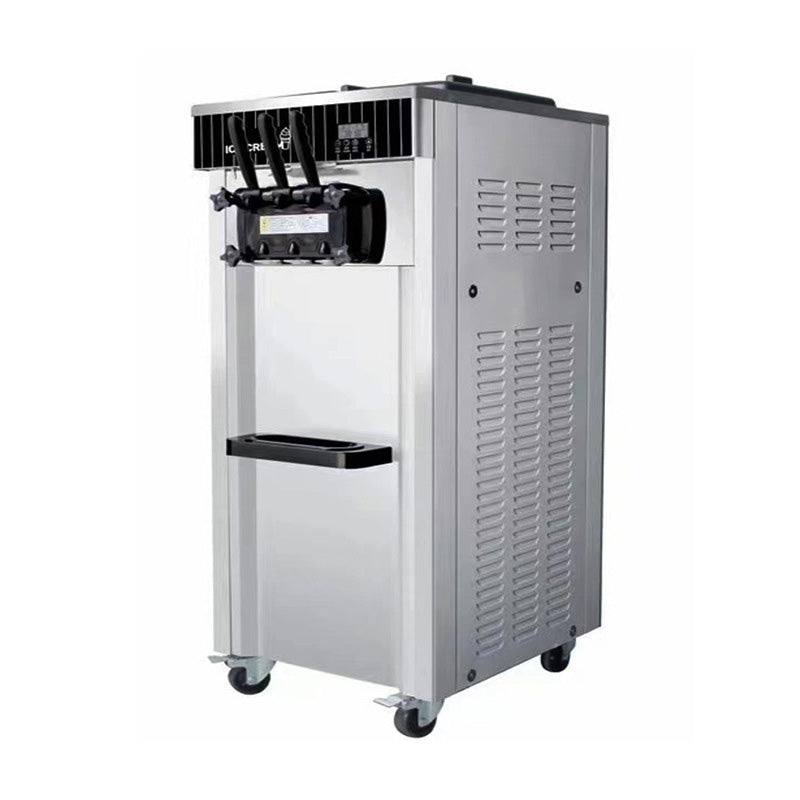 2200W Commercial Fully Automatic Stainless Steel Ice Cream Machine Desktop Vertical