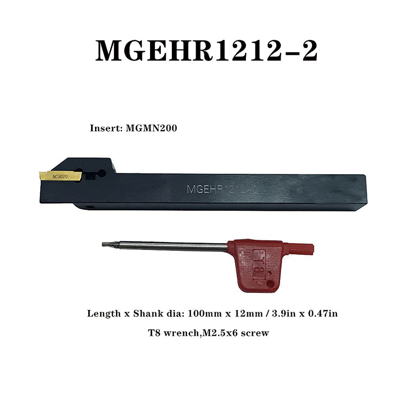 Indexable Carbide Tools 7 Pieces,1/2'' Shank Indexable Lathe Turning Tool Set,for Turning Grooving Threading with Tin Coated Carbide Inserts Turning insert