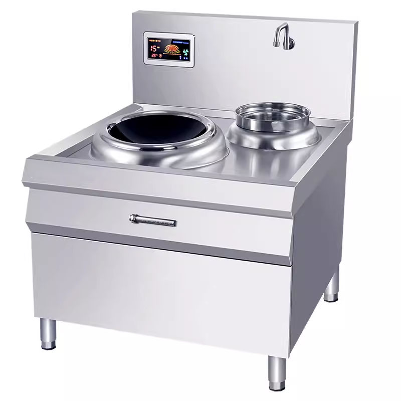 Commercial Induction Cooker Concave High Power Hotel Restaurant Kitchen Cooking Electric Frying Stove Single Head Induction Cooker 10kw Stove