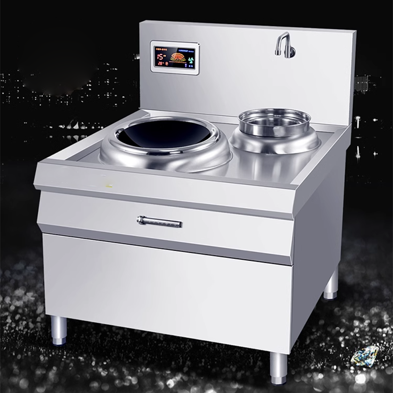 Commercial Induction Cooker Concave High Power Hotel Restaurant Kitchen Cooking Electric Frying Stove Single Head Induction Cooker 10kw Stove