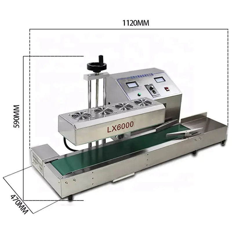 Aluminum Foil Sealing Machine Sealing Diameter 20-80mm Factory Automatic Continuous Bottle Cap Aluminum Foil Sealer