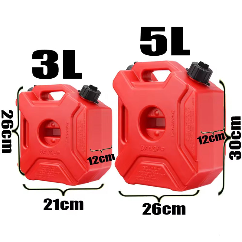Red Fuel Tank Petrol Cans Barrels Can Gas Spare Container Anti-Static Jerry Can Fuel Tank Pack Motorcycle Jerrycan