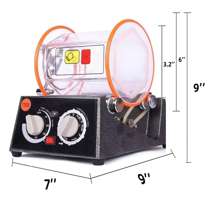 Jewelry Polisher 6.6 Lbs Capacity Surface Polisher 45W Mini jewelry tumbler machine for Surface Polishing