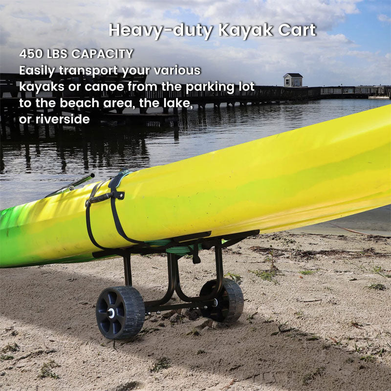 Heavy Duty Universal Kayak Dolly Cart For Kayaks, Canoes, Paddle Boards, Float Mats