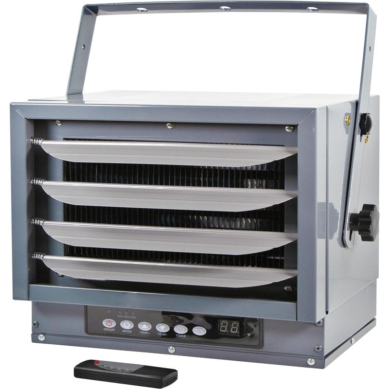 Electric Garage Heater 6000 Watt 240 Vol Overheat Protection Digital Thermostat & 12-Hour Timer