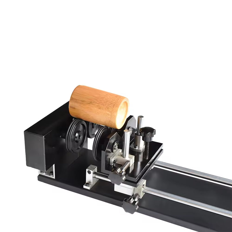 Diamond Laser Rotation Axis Attachment With Wheels Rotary Rollers Stepper Motors For Cnc Laser Machine Rotary Axis