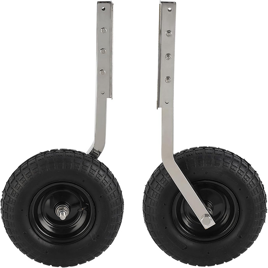 Launching Wheels ，Boat Launch Wheel, 500 lbs Loading Inflatable Boat Transom Launch Wheel with 12 Inch Wheel, Aluminum Alloy Transom Launch Wheel for Inflatable Boats and Aluminum Boats