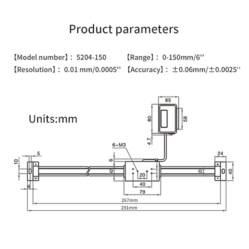 Digital Readout,0-150mm/0-6inch Accurate Digital LCD Digital Readout Lathe Linear Scale for Milling Machines,with L-Shaped Brackets Z-Shaped Brackets Thickened Plates Screws Button Cells