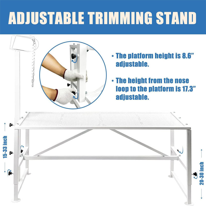 Livestock Stand 47x23 inch Livestock Stand with Adjustable Headpiece Goat Shearing Livestock Stand