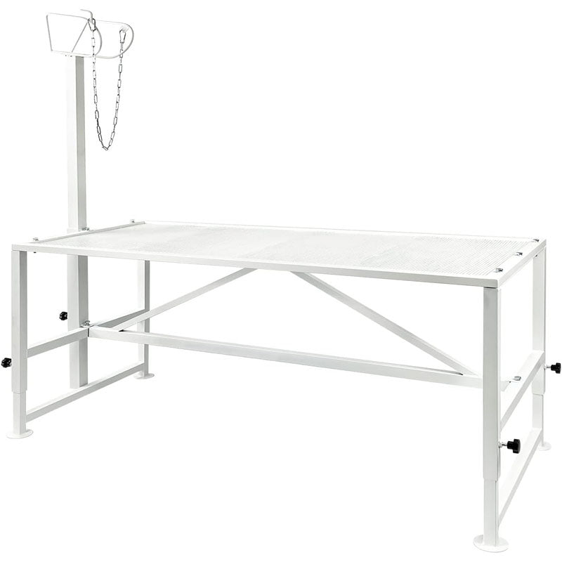 Livestock Stand 47x23 inch Livestock Stand with Adjustable Headpiece Goat Shearing Livestock Stand