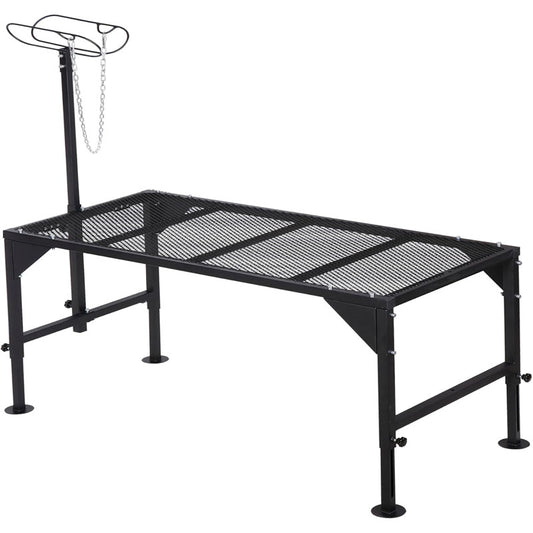 Livestock Stand  50“ x 22.8" Adjustable Height 29.9” - 21.3” Trimming Stand for Sheep Goats and Other Livestock