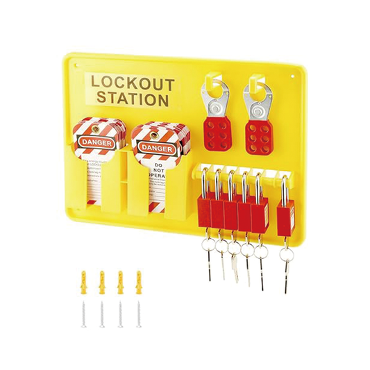 29 PCS Lockout Tagout Kits, Electrical Safety Loto Kit Includes Padlocks, Lockout Station, Hasp, Tags & Zip Ties, Lockout Tagout Safety Tools for Industrial, Electric Power, Machinery