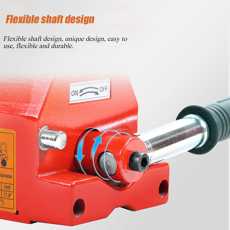 200kg/440lb Heavy Duty Magnetic Lifter Magnetic Crane Hoist Lifting Chuck Steel Magnetic Lifter For Metal Lifting