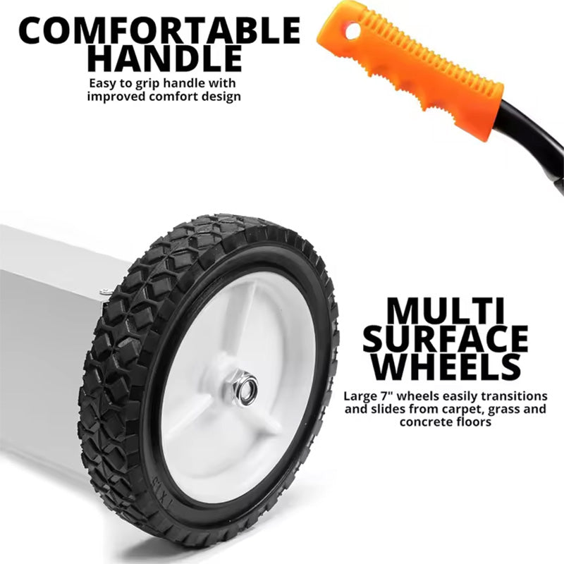 24-inch Hand Push Small Wheeled Rolling Cleaning Magnetic Road Floor Sweeper Magnetic Sweeper With Release