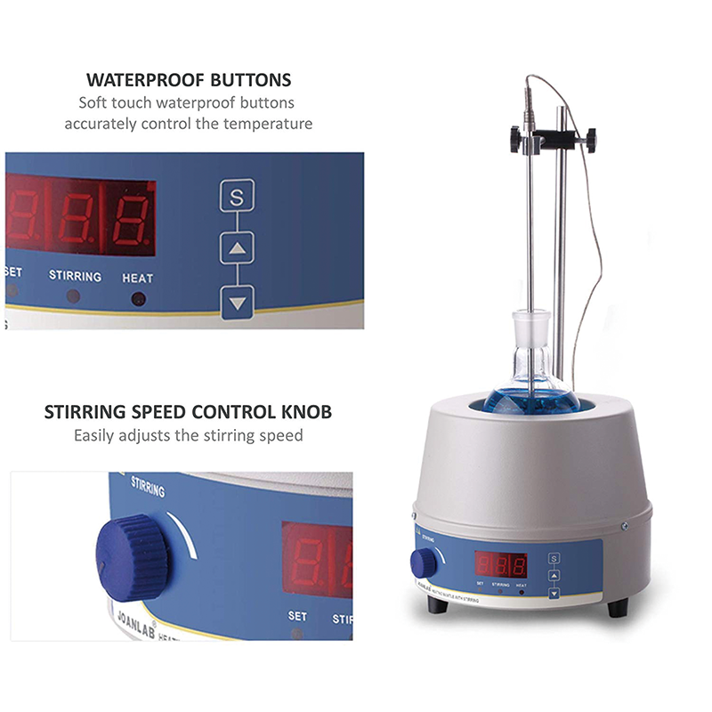 500ML Electric Laboratory Heating Mantle, 250W Digital Temperature Control for Liquid Heating