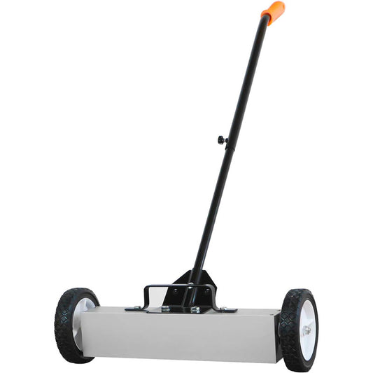 18 Inches 26 Lbs Magnetic Sweeper with Wheels with Quick Release Latch and Extension Handle