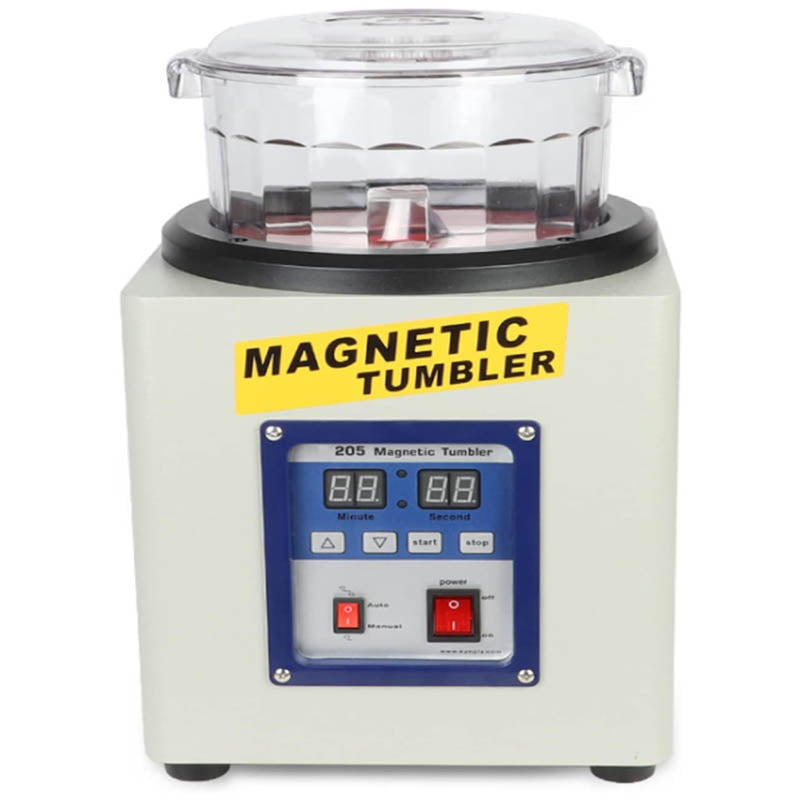 Magnetic Tumbler Polisher 2800RPM Tumbler Direction Time & Speed Adjustable for Jewelry 370W