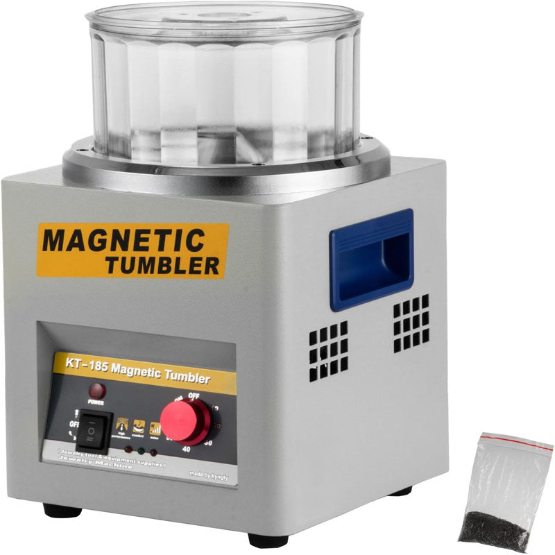 Magnetic Tumbler Polisher 2000 RPM Finisher 7.3 inch Magnetic Polisher 3.3 LBS Capacity