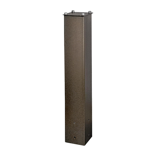 Mailbox Post,Black 27" Steel Mailbox Post for Sidewalk,for Sidewalk and Street Curbside, Universal Mail Post for Outdoor Mailbox