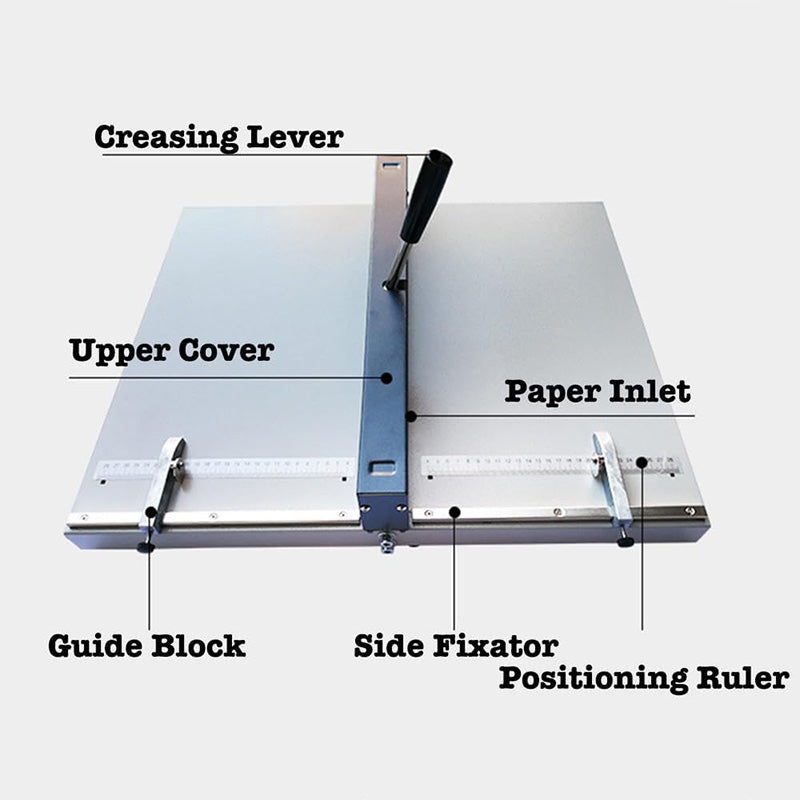 Creasing Machine Width 0.047”/ Length 17.9” Manual Paper Creaser Paper Folding Creaser Tool for Paper Card Newspaper Menu