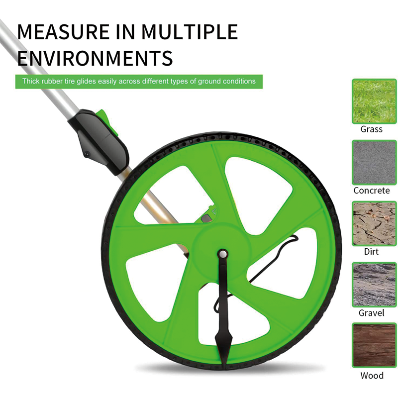 Measuring Wheel in Feet, 12’’ Diameter Wheel , Measurement 10,000Ft with Back Bag , Adapt to Various Roads