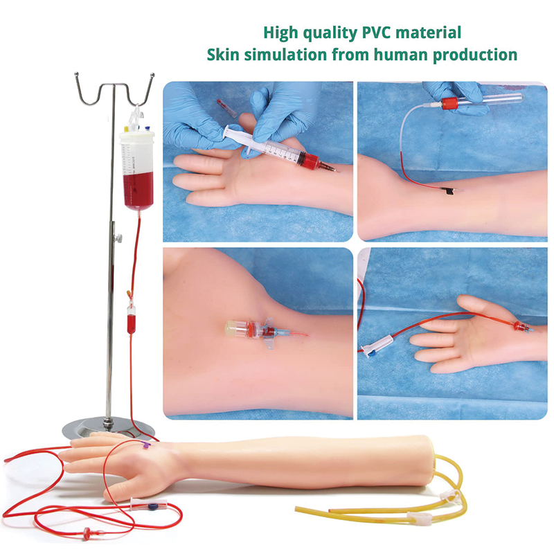 Phlebotomy Practice Kit,  IV Arm Venipuncture Practice Kit with Carrying Bag for Students Nurses and Professionals