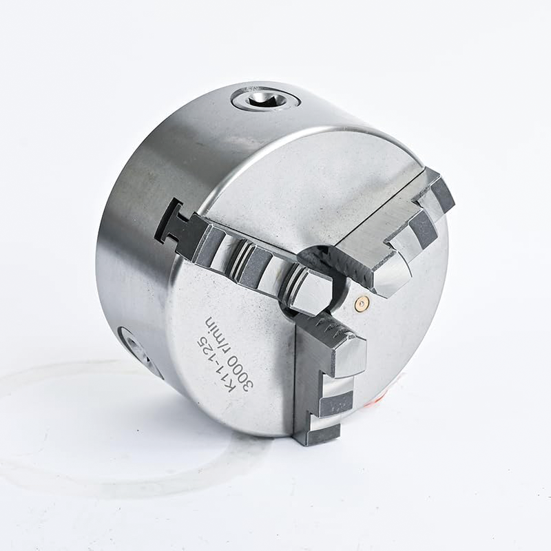 K11-125 Metal Lathe Chuck Self-centering 3 Jaw,5 Inch,for Grinding Machines Milling Machines Mini Lathe