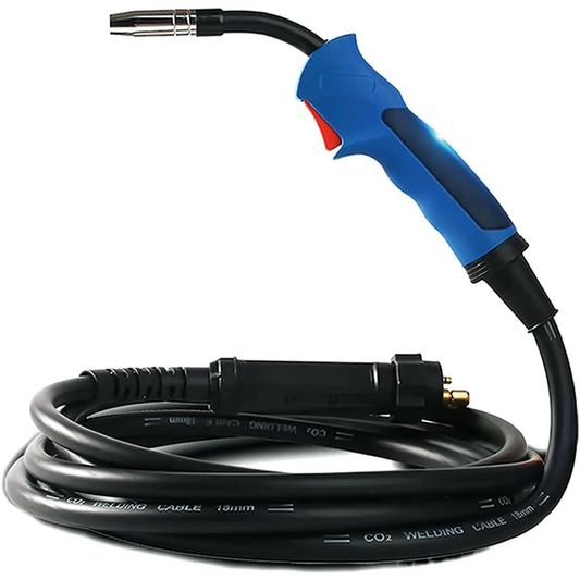 10Ft Mig Welding Gun, MIG Welder Torch Inert Gas for MIG MAG Welding Binzel Type Flexible Head