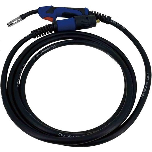 16ft Mig Welding Gun, 180A-500A Torch Stinger Euro Connector for MIG MAG Welding Machine Binzel Type Flexible Head