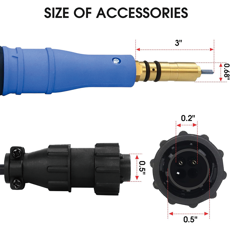 15ft Mig Welding Gun, Miller M25 M-25 169598 Millermatic 200 210 212 250 250X 251 252 250Amp Welder Replacement, MIG Welding Gun Kit