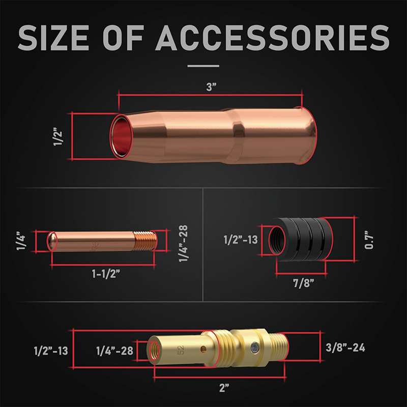 15Ft MIG Welding Gun, 250Amp Euro connection Replacement MIG Welding Gun, for Torch Welder Gun Miller Welding Gun