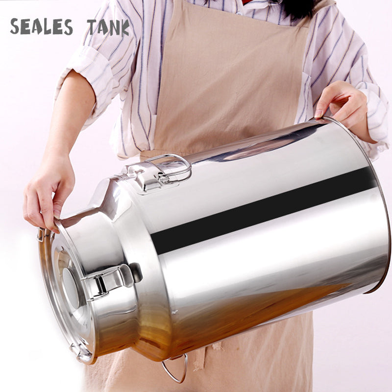 Ultra-Thick 304 Stainless Steel Sealed Barrel Wine Barrel Milk Barrel Tea Can Peanut Cooking Oil Barrel