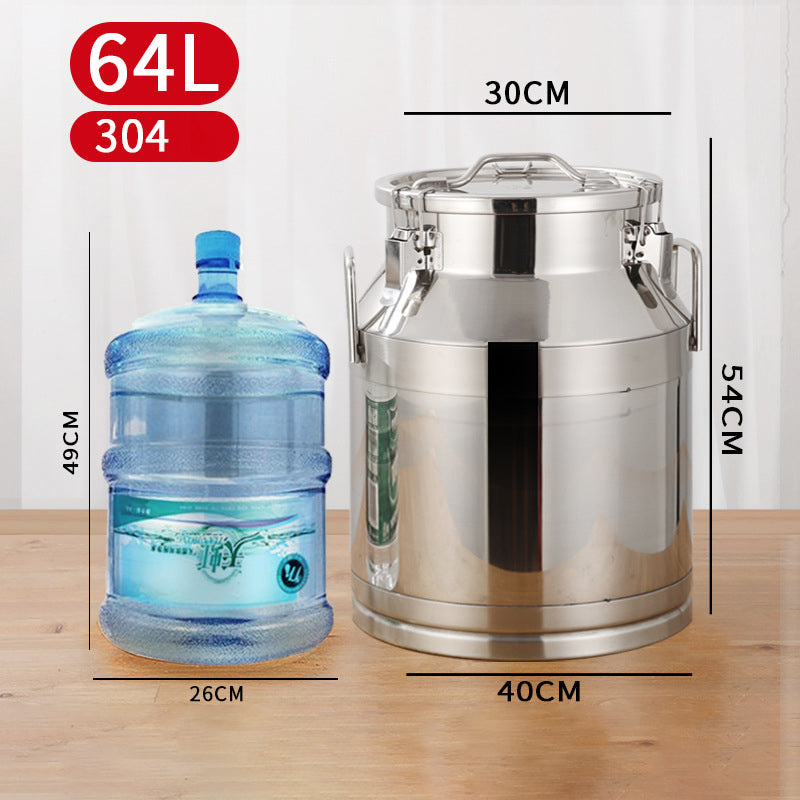 Ultra-Thick 304 Stainless Steel Sealed Barrel Wine Barrel Milk Barrel Tea Can Peanut Cooking Oil Barrel