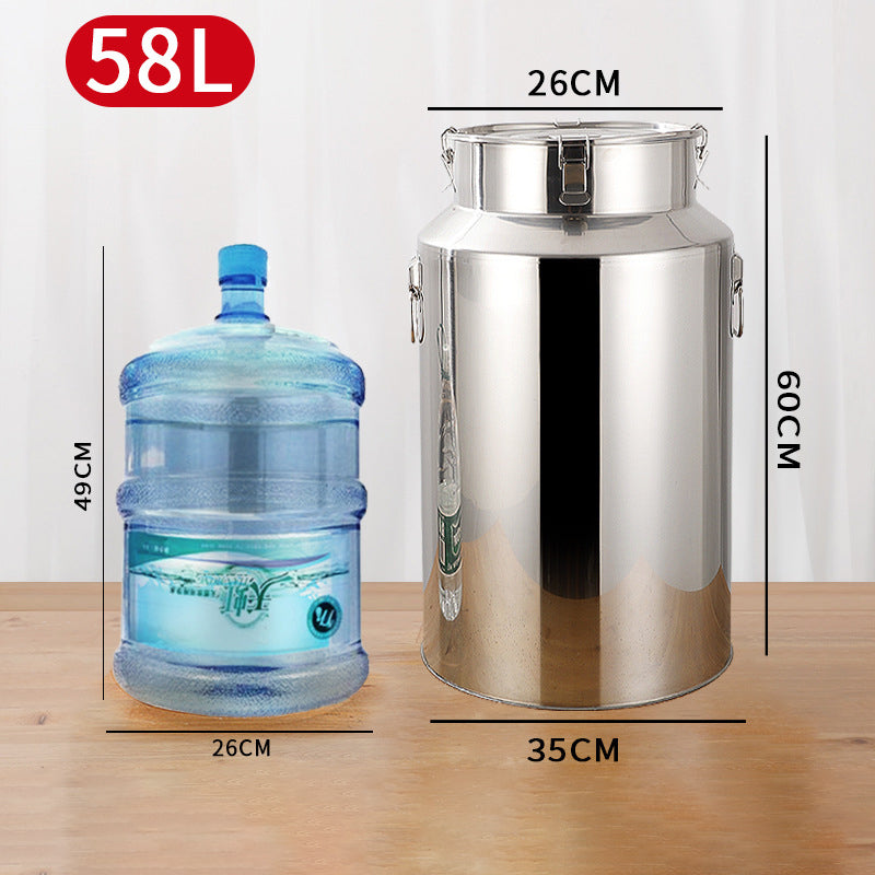 Ultra-Thick 304 Stainless Steel Sealed Barrel Wine Barrel Milk Barrel Tea Can Peanut Cooking Oil Barrel