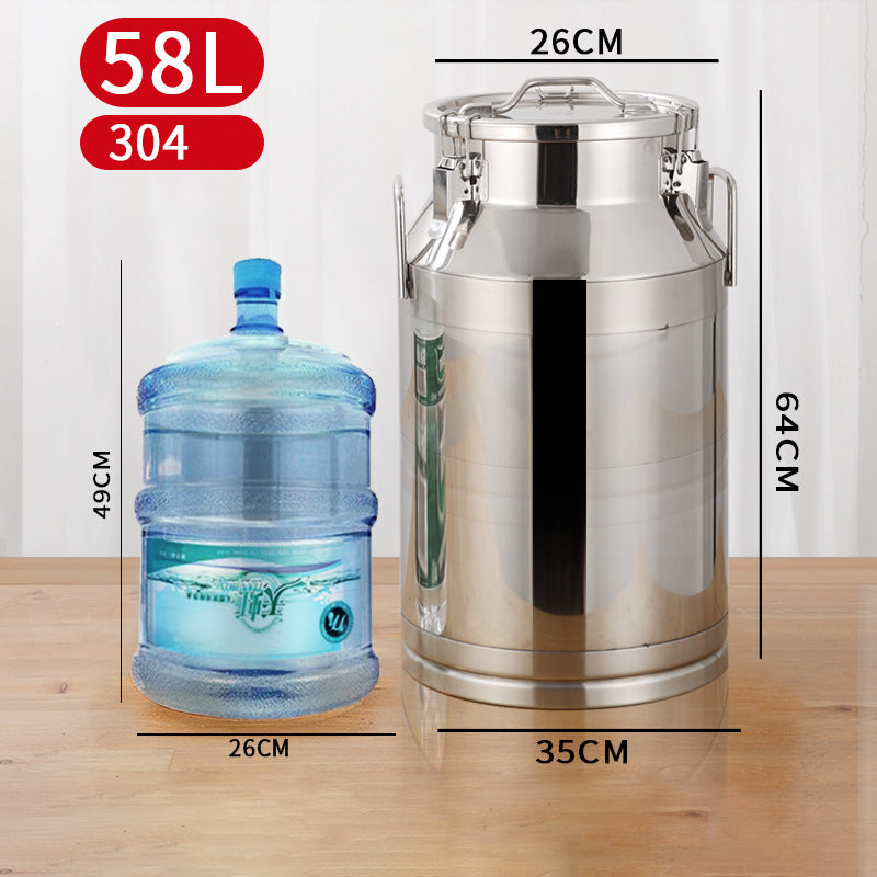 Ultra-Thick 304 Stainless Steel Sealed Barrel Wine Barrel Milk Barrel Tea Can Peanut Cooking Oil Barrel