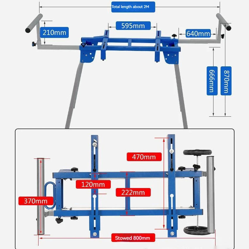 Workbench Woodworking Table Mobile Bracket Portable Cutting Machine Miter Saw Workbench Stand Aluminum Machine